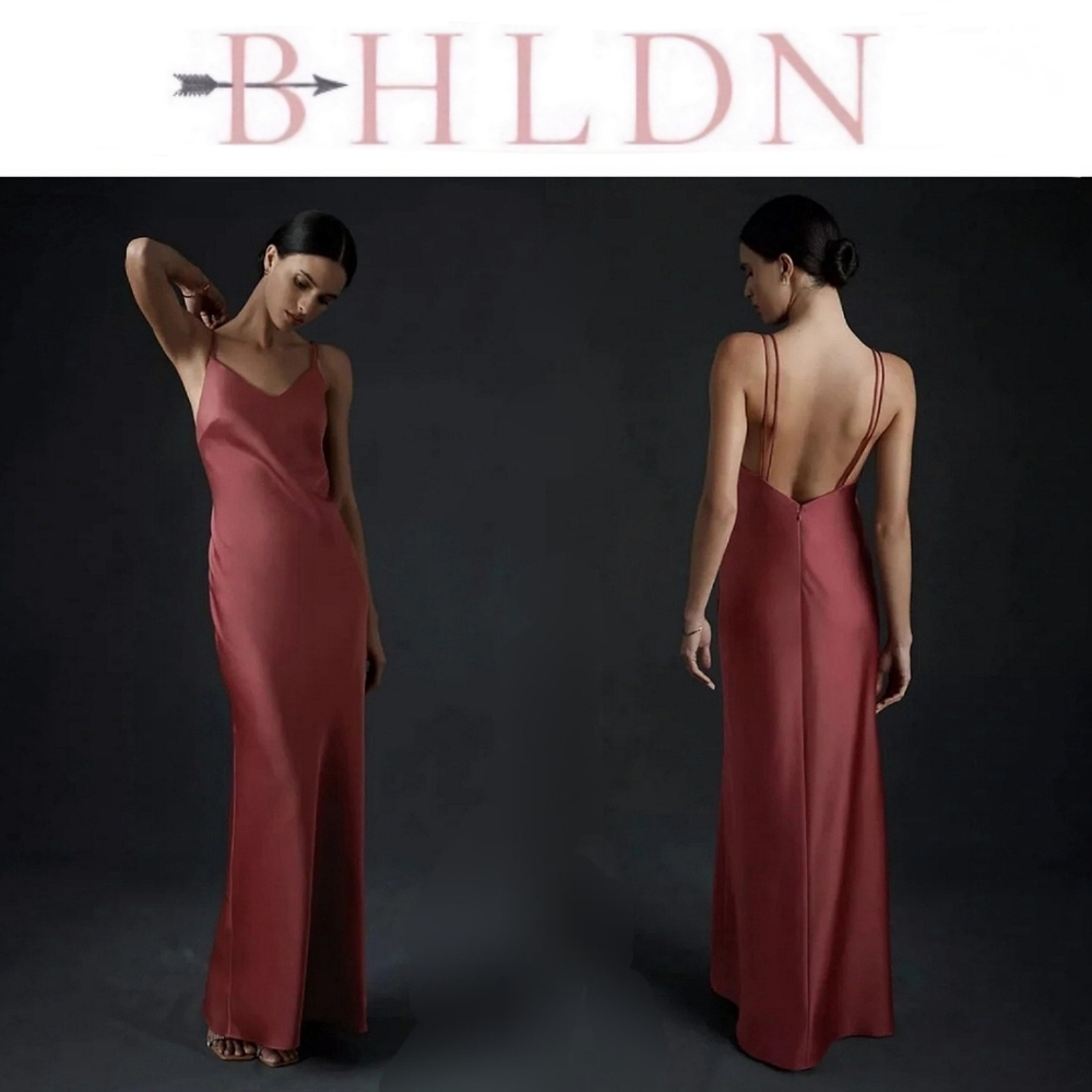 *RARE PERFECT condition! BHLDN Charlie Satin Charmeuse Dress*